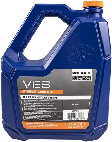 Polaris VES II Gold Full Synthetic 2-Stroke Engine Oil 1 Gallon Jug 2877883 OEM Snowmobiles in Saudi Arabia