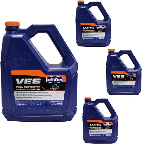 Polaris VES II Gold Full Synthetic 2-Stroke Engine Oil 1 Gallon Jug 2877883 OEM Snowmobiles in Saudi Arabia