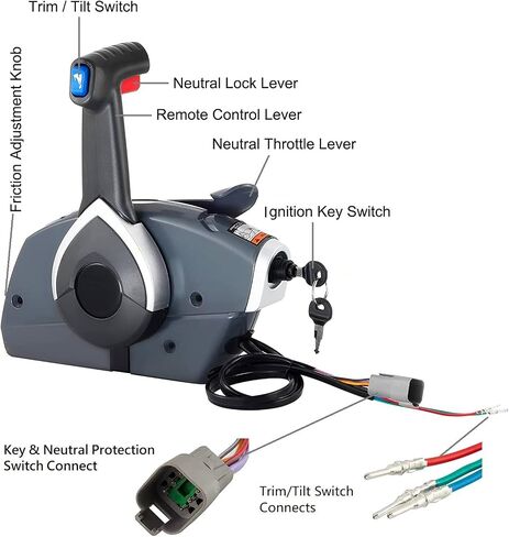 Boat Engine Side Mount Remote Control Box 5006180 for Johnson Evinrude OMC BRP Outboard Motor in Saudi Arabia