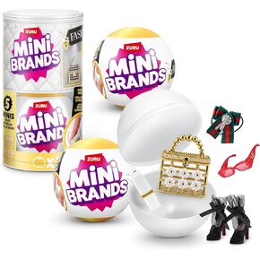 Mini Brands Fashion 2 Pack Series 3 by ZURU Real Miniature Fashion Brands Collectible Toy, 2 Capsules of 5 Mystery Miniature Brands for Girls, Teens, Adults and Collectors (2 Pack)