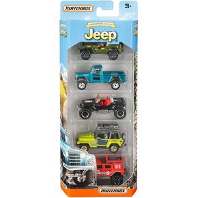 Matchbox Anniversary Edition Jeep 5-Pack, Multicolor