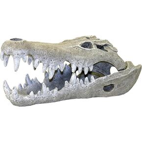 Exotic Environments Nile Crocodile Skull Aquarium Ornament, Small, 3-Inch by 6-Inch by 2-1/2-Inch