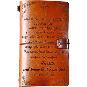 Christian Gifts for Women, Inspirational Encouragement Religious Gifts Idea 140 Page Refillable Journal, Birthday Christmas Gifts for Women Men