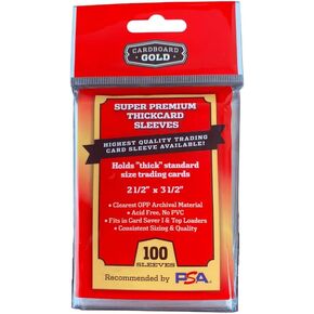 Cardboard Gold Super Premium Thickcard Sleeves (1 Pack of 100)