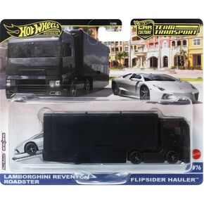 Hot Wheels Team Transport Pack Lamborghini Reventon Roadster Flipside Hauler Die-Cast Car and Hauler Set for Ages 3+