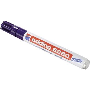 edding 8280 securitas uv marker - colourless - 1 pen - round nib 1.5-3 mm - black light marker - for hidden markings on almost any material - security marker, invisible ink pen, magic pen, geocaching