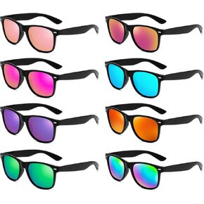 Pibupibu Neon Colors Party Favor Supplies Unisex Sunglasses Pack of 8 in Kuwait