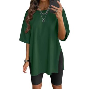 VNIRA Women’s Summer Casual Short Sleeve Oversize Workout T-Shirt Tee Tops