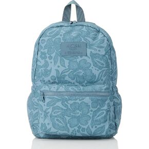 ALOHA Collection Keep It Light Nylon Backpack - Lightweight, Comfortable, Water-Resistant Carry On Backpack-Padded Laptop Sleeve + Side Pockets. Trolley Sleeve for Easy Travel in Black