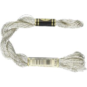 DMC Metallic Pearl Cotton Skeins Size 5 - 27.3 Yards-Silver