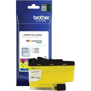 Brother Genuine LC3039Y, Single Pack Ultra High-Yield Yellow INKvestment Tank Ink Cartridge, Page Yield Up to 5,000 Pages, LC3039, Amazon Dash Replenishment Cartridge