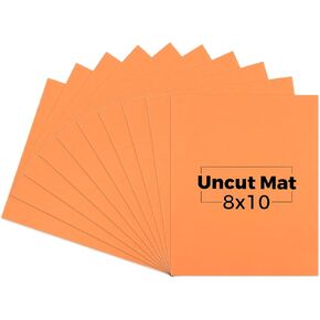 Mat Board Center, Pack of 10 8x10 Uncut Photo Mat Boards/Matte Backing Boards, Ideal for Pictures/Prints/Frames/Arts - Olive Green