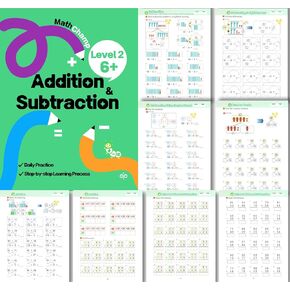 Addition and Subtraction Workbook: Single Digit and Double Digit for 1st Graders, 2nd Graders, Math Drills, Step by Step Practice