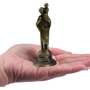 تمثال ديني من سبائك المصغرات الكاثوليكية مصغرة مع ملصق في القاع للتمسك على مذبح كنيسة مكتب السيارات (تمثال سان بينيتو) in Kuwait