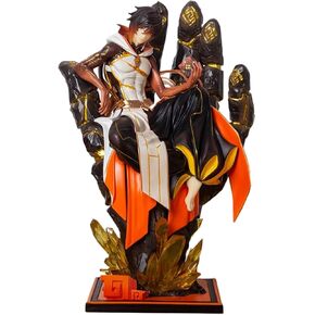 G-I Morax Zhong Li 1/7 Figure Game Character PVC Rex Lapis Anime Model Toy 26CM in Kuwait