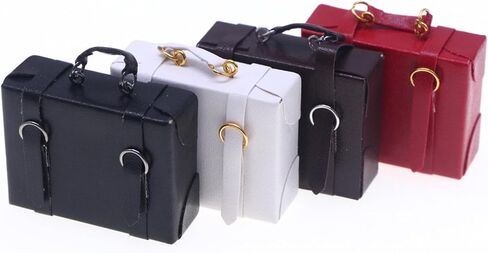 Miniature Dollhouse Suitcase, Mini Suitcase Miniature Suitcase Luggage Case,1 12 Scale Dollhouse Accessories,4Pcs in Kuwait