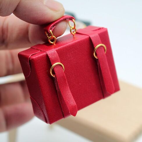 Miniature Dollhouse Suitcase, Mini Suitcase Miniature Suitcase Luggage Case,1 12 Scale Dollhouse Accessories,4Pcs in Kuwait
