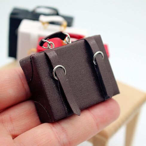 Miniature Dollhouse Suitcase, Mini Suitcase Miniature Suitcase Luggage Case,1 12 Scale Dollhouse Accessories,4Pcs in Kuwait