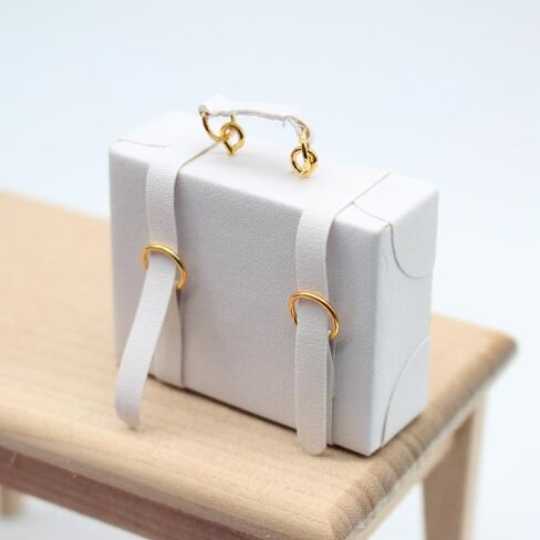 Miniature Dollhouse Suitcase, Mini Suitcase Miniature Suitcase Luggage Case,1 12 Scale Dollhouse Accessories,4Pcs in Kuwait