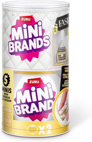 Mini Brands Fashion 2 Pack Series 3 by ZURU Real Miniature Fashion Brands Collectible Toy, 2 Capsules of 5 Mystery Miniature Brands for Girls, Teens, Adults and Collectors (2 Pack) in Kuwait