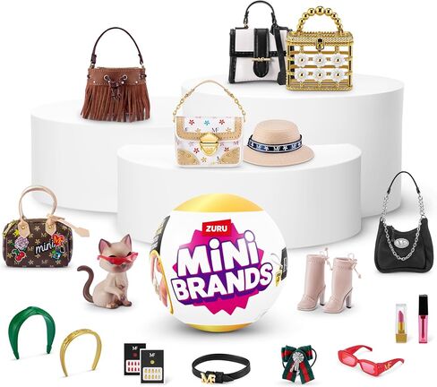 Mini Brands Fashion 2 Pack Series 3 by ZURU Real Miniature Fashion Brands Collectible Toy, 2 Capsules of 5 Mystery Miniature Brands for Girls, Teens, Adults and Collectors (2 Pack) in Kuwait