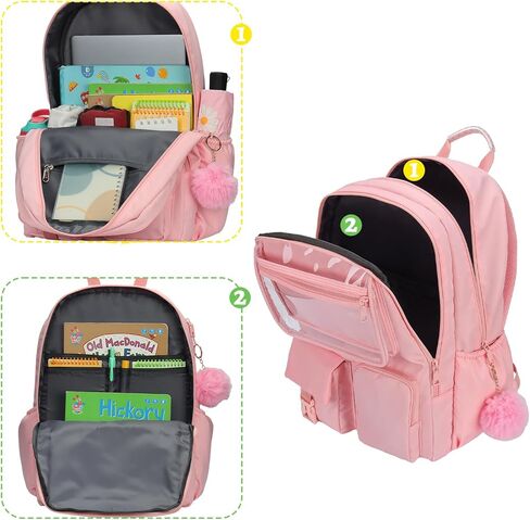 حقيبة الظهر الفتيات في سن المراهقة ، حقيبة الكتب في سن المراهقة ، سفر اليومية ، حقيبة ITA ، حقيبة ظهر مدرسية مقاومة للماء ، حقيبة ظهر للبنات ، النساء الأرجواني in Kuwait