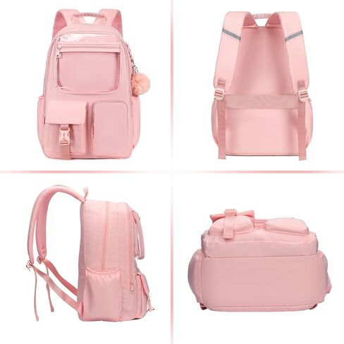 حقيبة الظهر الفتيات في سن المراهقة ، حقيبة الكتب في سن المراهقة ، سفر اليومية ، حقيبة ITA ، حقيبة ظهر مدرسية مقاومة للماء ، حقيبة ظهر للبنات ، النساء الأرجواني in Kuwait