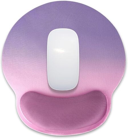 Ergonomic Mouse Pad with Wrist Rest, Mousepad with Memory Foam Wrist Support and Non-Slip Base, Desk Mouse Pad for Computer Laptop Home Office Gaming Mouse Mat 9.84 x 9.05 in, Black in Saudi Arabia