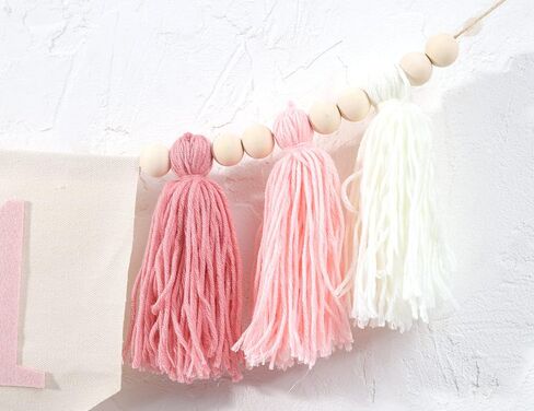 1st Birthday High Chair Banner - Pink Tassel Theme Banner For Girl - First Birthday Party Banner - 1st Birthday Photo Backdrop - Wall Hangings Decorative for Kids Bedroom Nursery Party Holiday in Saudi Arabia