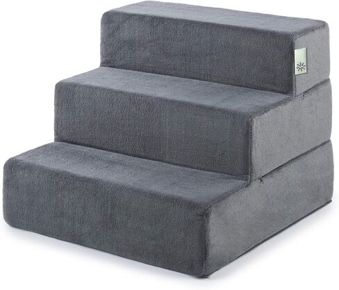 ZINUS Easy Pet Stairs, Pet Ramp, Pet Ladder, X-Large, Charcoal in Kuwait