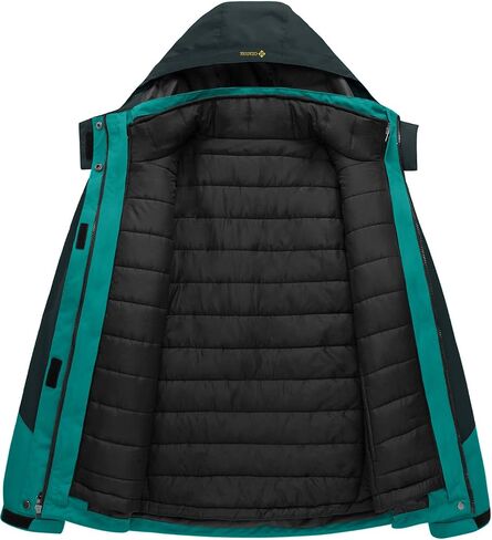 GEMYSE Women's Waterproof 3-in-1 Ski Snow Jacket Puffer Liner Insulated Winter Coat in Saudi Arabia
