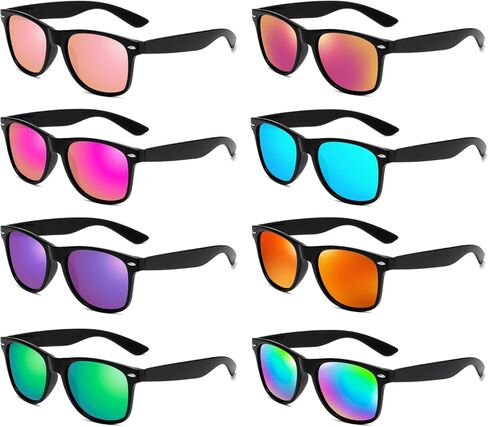 Pibupibu Neon Colors Party Favor Supplies Unisex Sunglasses Pack of 8 in Kuwait