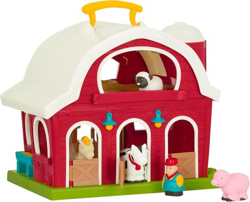 Battat Big Red Barn, Animal Farm Playset - Learning Toy for Toddlers, 18M Plus, 13.5" x 9" x 12" in Saudi Arabia