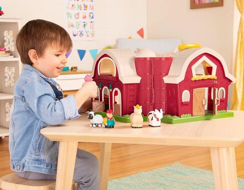 Battat Big Red Barn, Animal Farm Playset - Learning Toy for Toddlers, 18M Plus, 13.5" x 9" x 12" in Saudi Arabia