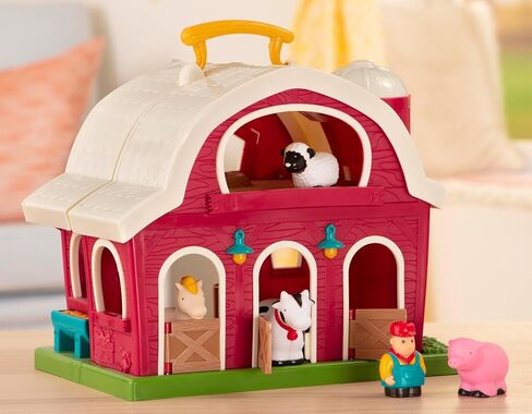 Battat Big Red Barn, Animal Farm Playset - Learning Toy for Toddlers, 18M Plus, 13.5" x 9" x 12" in Saudi Arabia