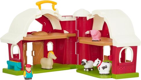 Battat Big Red Barn, Animal Farm Playset - Learning Toy for Toddlers, 18M Plus, 13.5" x 9" x 12" in Saudi Arabia