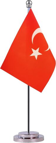 علم طاولة العلم التركي التركي ، علم سطح المكتب التركي الصغيرة التركية ، علم المكتب المصغر ، أعلام العالم الدولي ، احتفال أحداث المهرجان ، ديكور المكتب in Kuwait