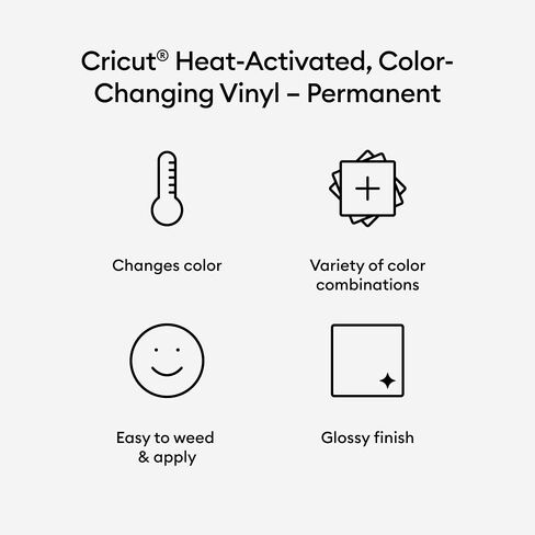 Cricut Cold-Activated, Color-Changing Vinyl – Light Pink/Magenta, 2ft Roll of Permanent Vinyl (12'x24') in Saudi Arabia