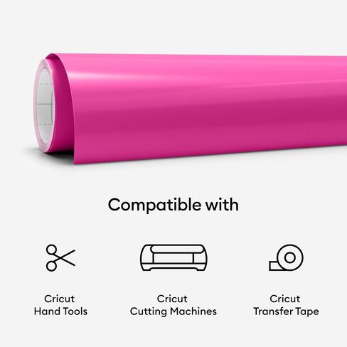 Cricut Cold-Activated, Color-Changing Vinyl – Light Pink/Magenta, 2ft Roll of Permanent Vinyl (12'x24') in Saudi Arabia