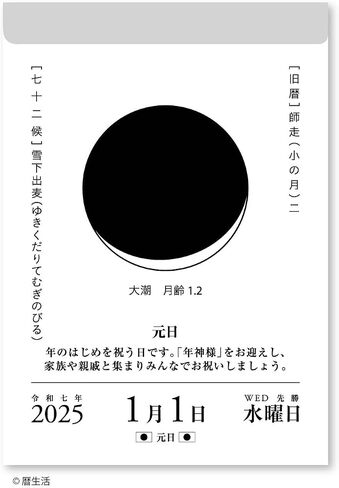 NK8812 New Japan Calendar 2025 Calendar Day Trip Month and Calendar 6.9 x 3.7 inches (175 x 95 mm) in Saudi Arabia