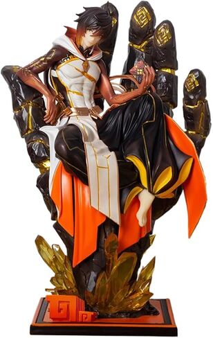 G-I Morax Zhong Li 1/7 Figure Game Character PVC Rex Lapis Anime Model Toy 26CM in Kuwait