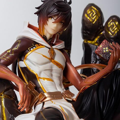 G-I Morax Zhong Li 1/7 Figure Game Character PVC Rex Lapis Anime Model Toy 26CM in Kuwait