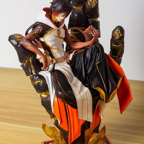 G-I Morax Zhong Li 1/7 Figure Game Character PVC Rex Lapis Anime Model Toy 26CM in Kuwait