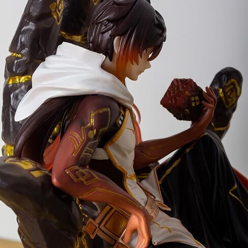 G-I Morax Zhong Li 1/7 Figure Game Character PVC Rex Lapis Anime Model Toy 26CM in Kuwait