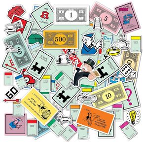 الصحراء الصبار Monopoly 60 ملصق فينيل شارات المحمول زجاجة ماء زجاجة الزجاجة ديكورات عيد الميلاد لصالح اللوازم الحزب (2-1)