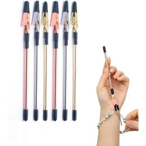 6 Pieces Bracelet Helper Tools with Non-Slip Sleeve,Jewelry Helper Bracelet Fastener Helper for Jewelry Bracelet Necklace Watch Clasps Zipper Fastening and Hooking Tool,3 Colors
