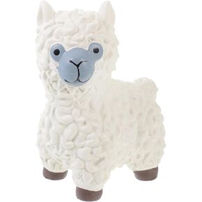 LUOZZY Dog Squeaky Toy Cartoon Sheep Toy Soft Latex Puppy Interactive Play Toy Indoor Outdoor Pet Accessories - White