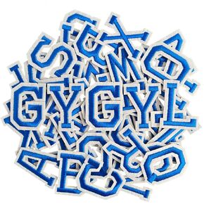 GYGYL 104 Pieces Iron on Letter Patches, Embroidered A-Z Letter Patches for Clothes, Dress, Hat, Socks, Jeans, DIY Accessories-2 Inch Gold