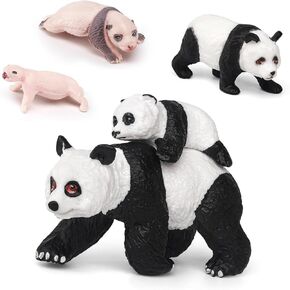 نموذج دورة الحياة الحيوانية الشكل 4 أجهزة PANDA نمو النمو الباندا النموذج الفصول الدراسية الإكسسوارات الحفلات اللوازم الكعكة أعلى سطح المكتب ديكورات تعليمية لألعاب تنمية الأولاد الصغار الصغار