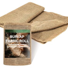Burlap Fabric Roll - Garden Burlap Fabric Roll 40" X 13 Feet Natural Burlap Material Fabric Roll Trees Fabric Burlap Tree Wrap Outdoor Plant Jute Fabric Burlap Rolls for Crafts Gardening Decor